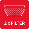 Grease filter Carbon filters : 2