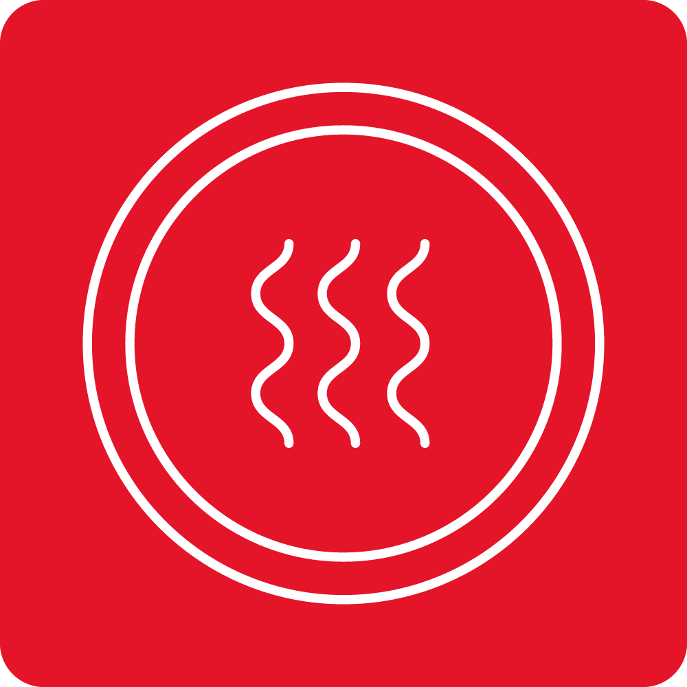 Flat heating plate